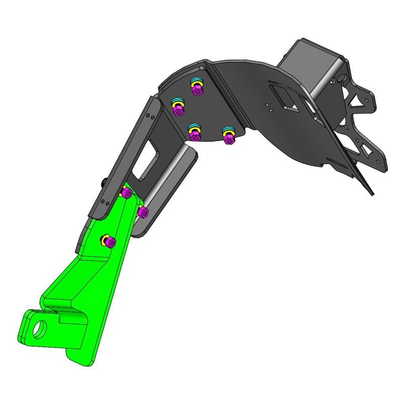 Support de plaque ras de roue Triumph Street Triple 660